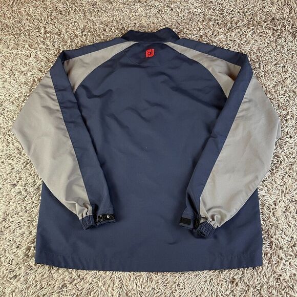 Footjoy Quarter Zip Sweater Mens Extra Large XL Blue Golf Stretch Pullover Logo - Picture 13 of 16